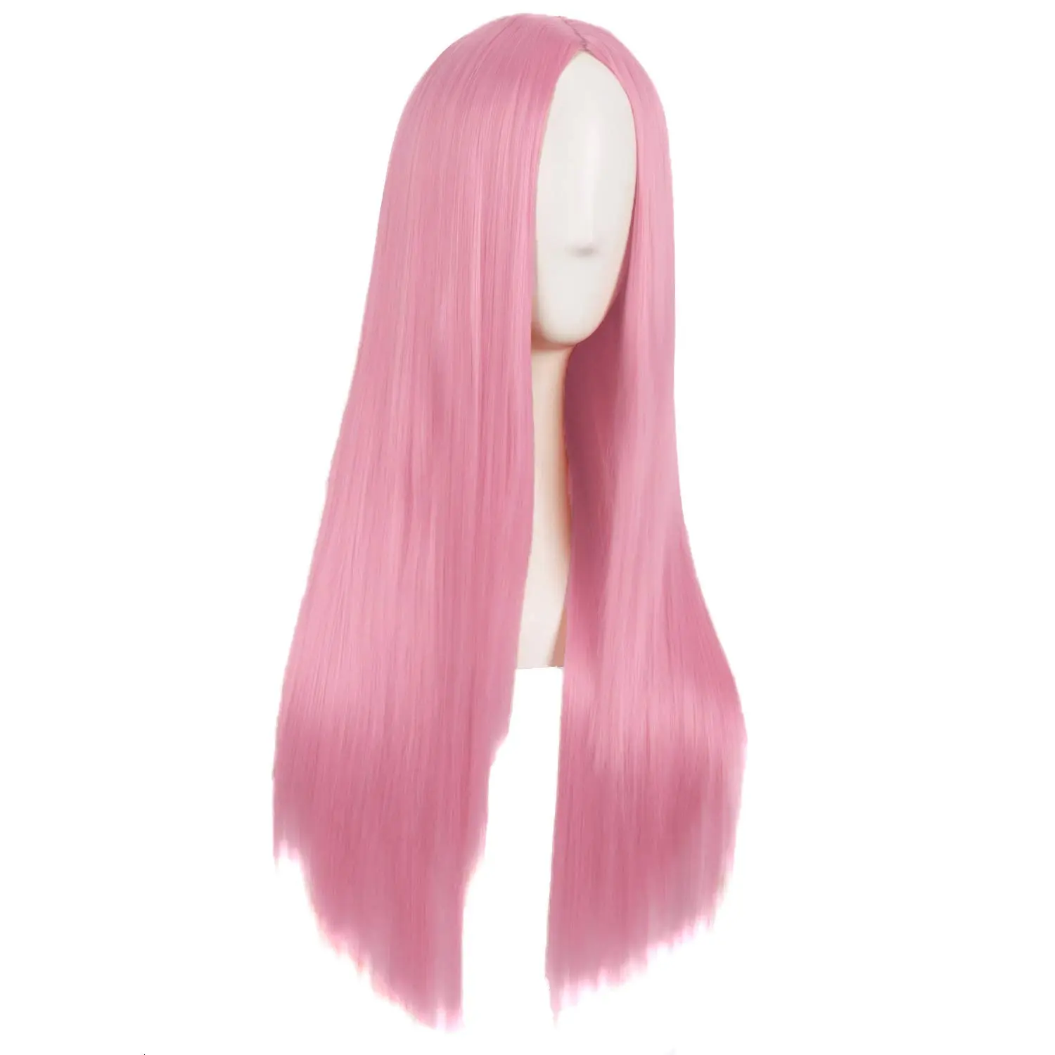 28 Inch/70 cm Women Special Natural Long Straight Synthetic Wig (Light Hot Pink) 28 Inch/70 cm Women Special Natural Long Straight Synthetic Wig (Light Hot Pink)