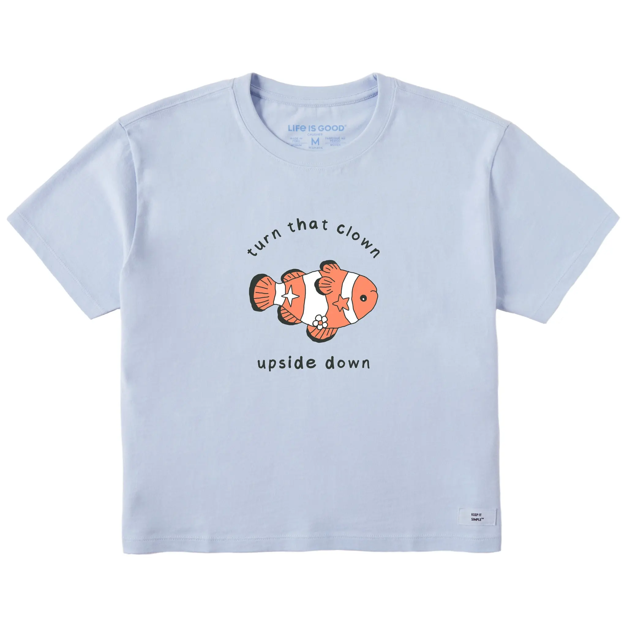 Women's Turn that Clown Upside Down Short Sleeve Crusher Boxy Tee