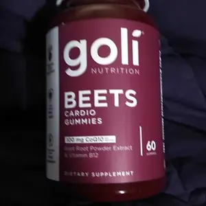 Product Review of Goli Beets Cardio Gummy - Beet Root Extract & 100mg CoQ10, Gluten-Free, Vegan, Non-GMO, and Gelatin-Free. Nature's Great Superfood from M**🇧