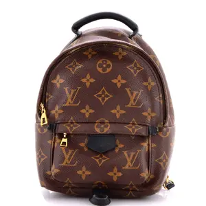 Pre-owned Louis Vuitton Canvas Coated Backpacks Palm Springs Backpack Monogram Canvas Mini by Rebag