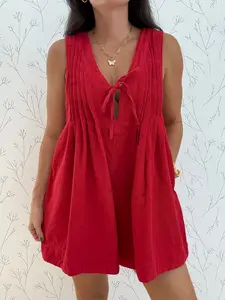 First Down Denim Romper