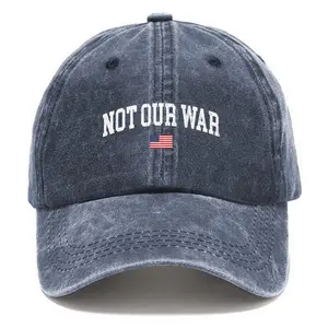 Not Our War Flag Unisex Washed Vintage Baseball Cap