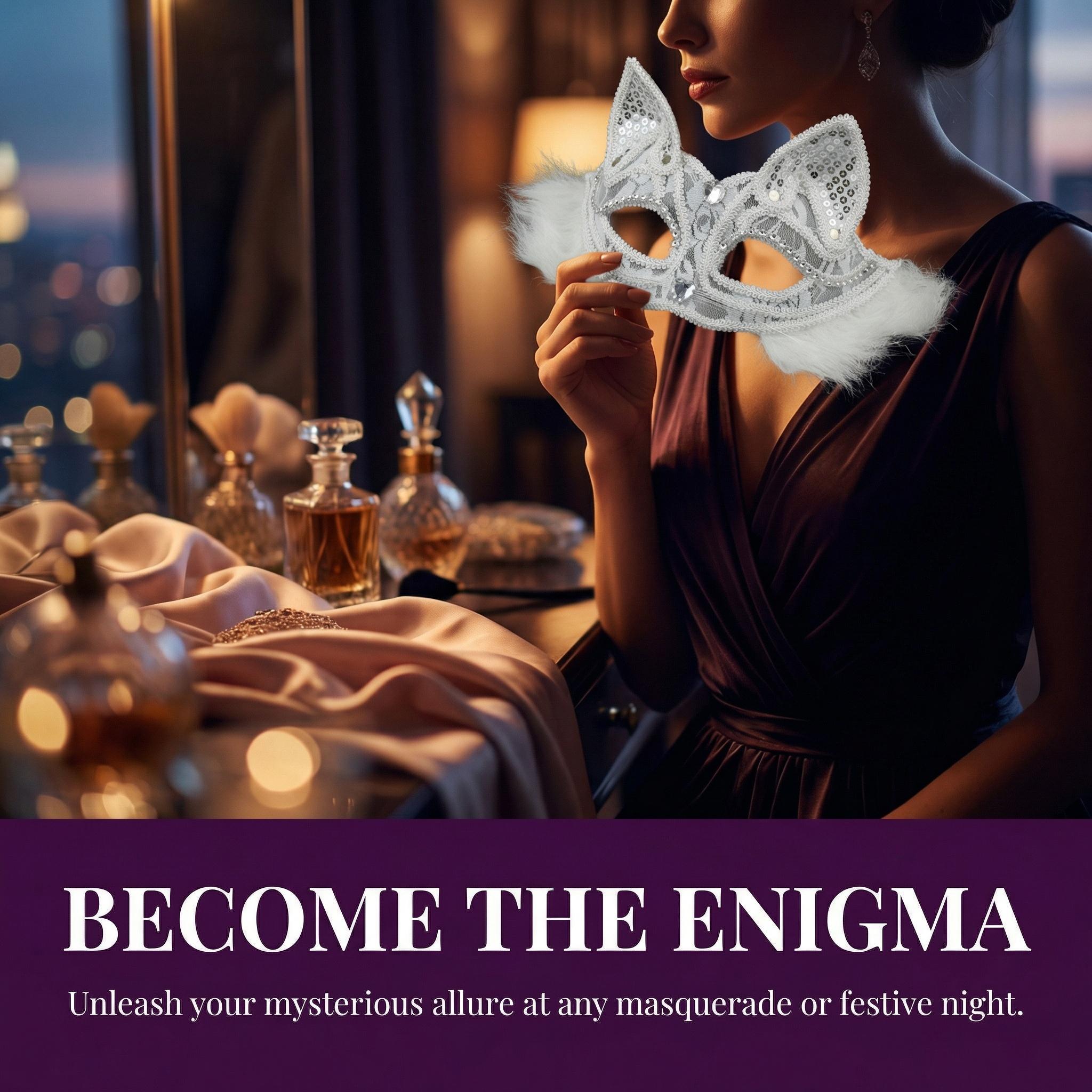 Lace Half Face Cat Mask, Sexy Masquerade Eye Mask with Beads Decoration, Venice Style Fox Animal Mask, Women's Fancy Dress Party Prop, Halloween Cosplay Costume Accessory, Carnival Ball Stage Show Prop Accurate Portable Vibrant flying balloon party hat