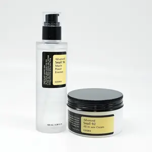 CosRX Advanced Snail Essence & All In One Cream Bundle - 96% Snail Mucin Hydrating Moisturizer for Radiant Skin Care Collagen Lift Kit Beauty Kit Daily Use