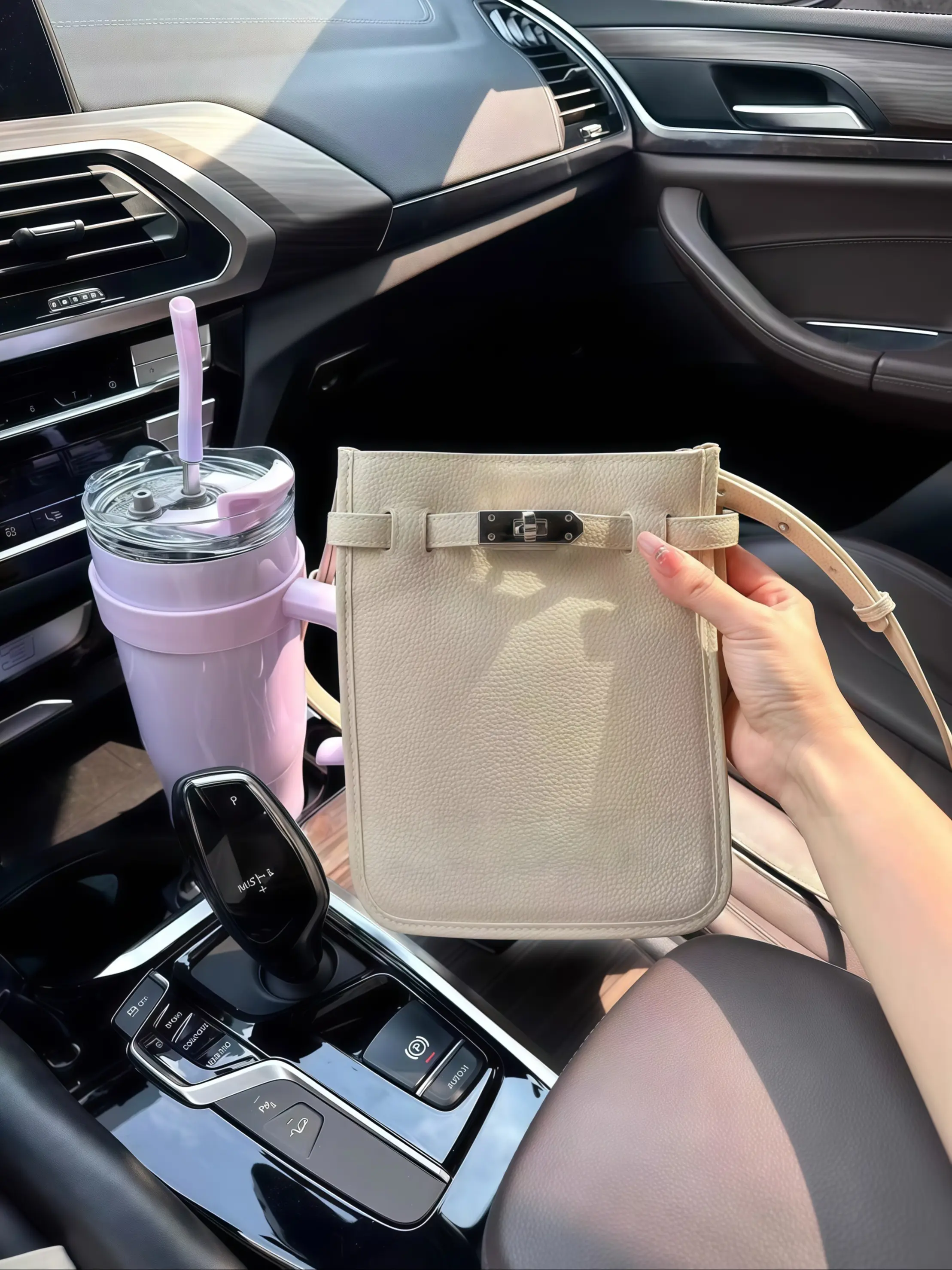 Elegant Leather Women's Crossbody Bag, Summer & Spring Smartphone Pouch, Top Grain Cowhide, Simple Casual All-Season Classic Flap Shoulder Bag, Leather Shoulder Bags