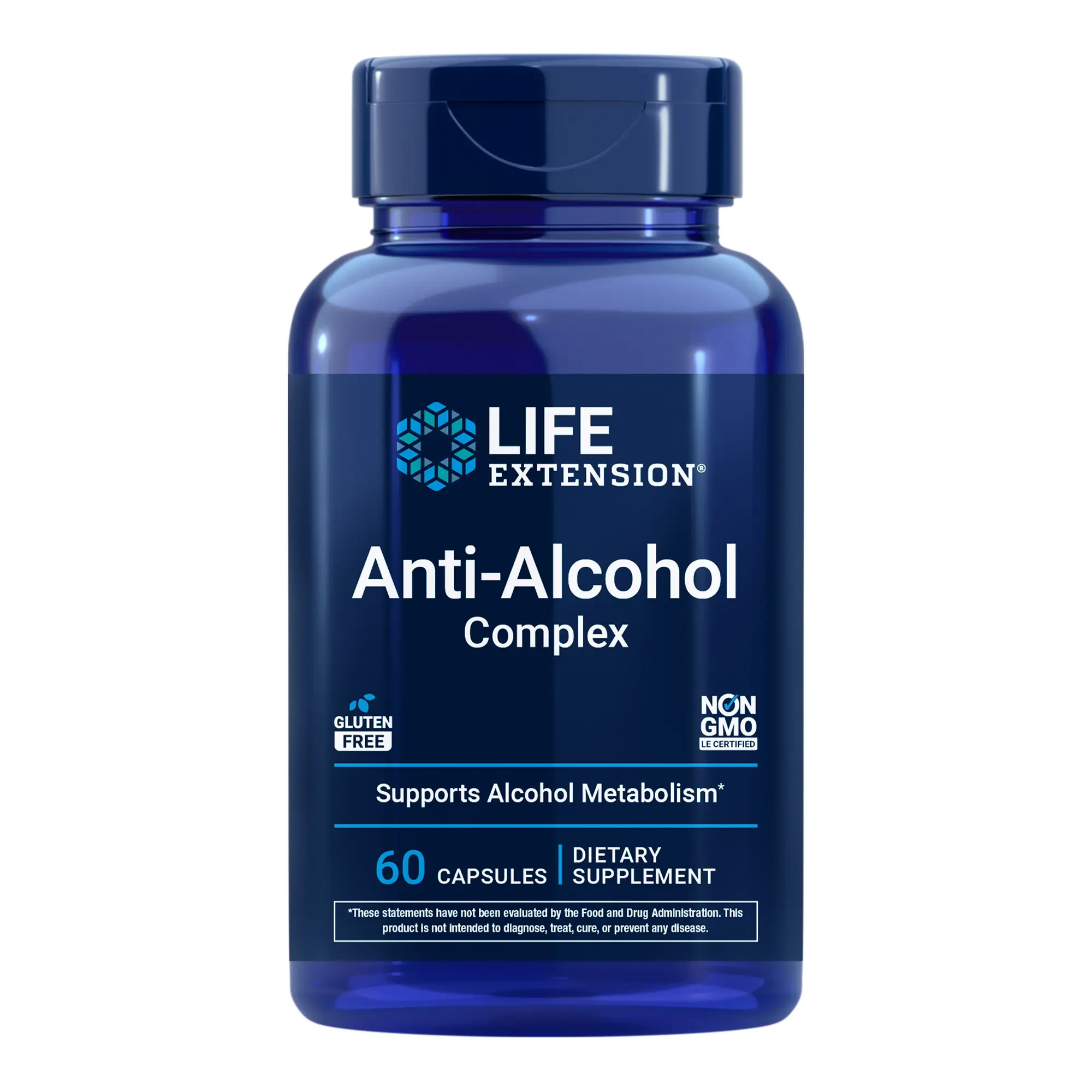 Life Extension Anti-Alcohol Complex 60 Capsules Life Extension Anti-Alcohol Complex 60 Capsules