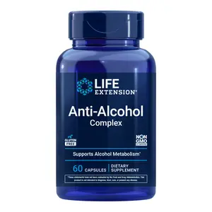 Life Extension Anti-Alcohol Complex 60 Capsules Life Extension Anti-Alcohol Complex 60 Capsules