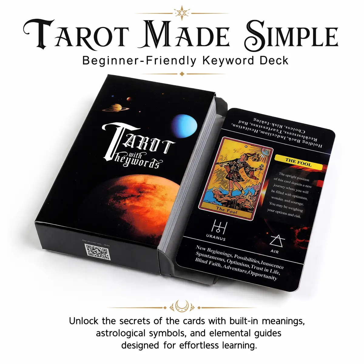 Tarot with Keywords: No Guidebook Needed – Beginner-Friendly Tarot Deck!