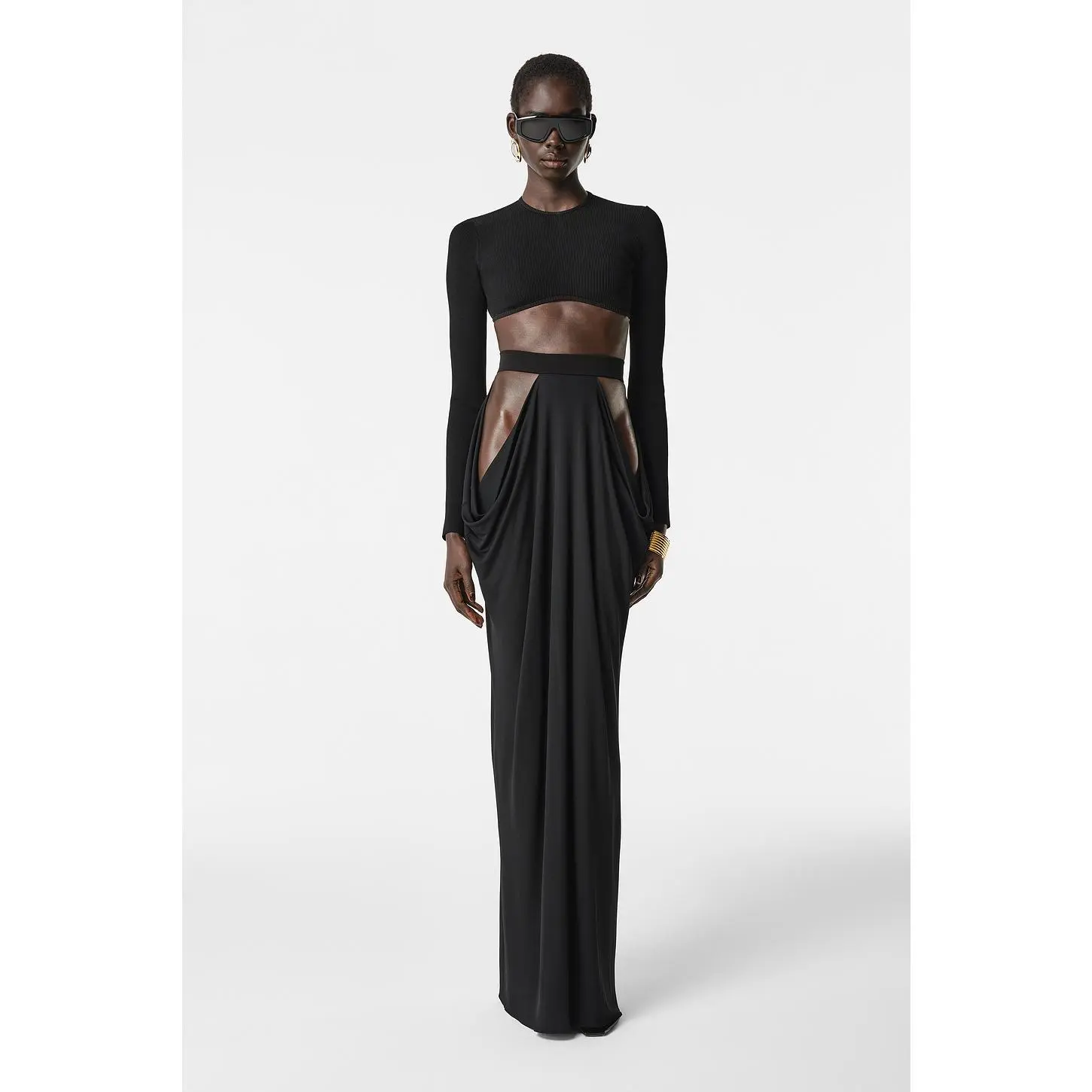 REVOLVE LOS ANGELES Aubin Maxi Skirt in Black