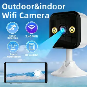 HD Wireless WiFi Surveillance Camera Monitoring, Full Color Night Vision, USB Powered, Two-Way Audio, Motion Detection, Indoor/outdoor Use, Wireless Security Camera