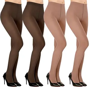 【Limited time deal】【Spicial Offer】【Fast Shipping】MAENER Women's Spring Sheer Pantyhose - Black/Coffee Brown, Casual, Fake Translucent, Breathable, Lightweight Knit, Snag-Resistant, Durable, Soft, Fits Spring & Autumn Fashion Essential Tights summerwins