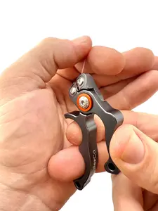 AnglerCo Core Series Line Snips – Compact Tungsten Carbide Line Cutter, Aluminum Body, Saltwater Fishing Line Cutter, Freshwater Fishing Line Snips