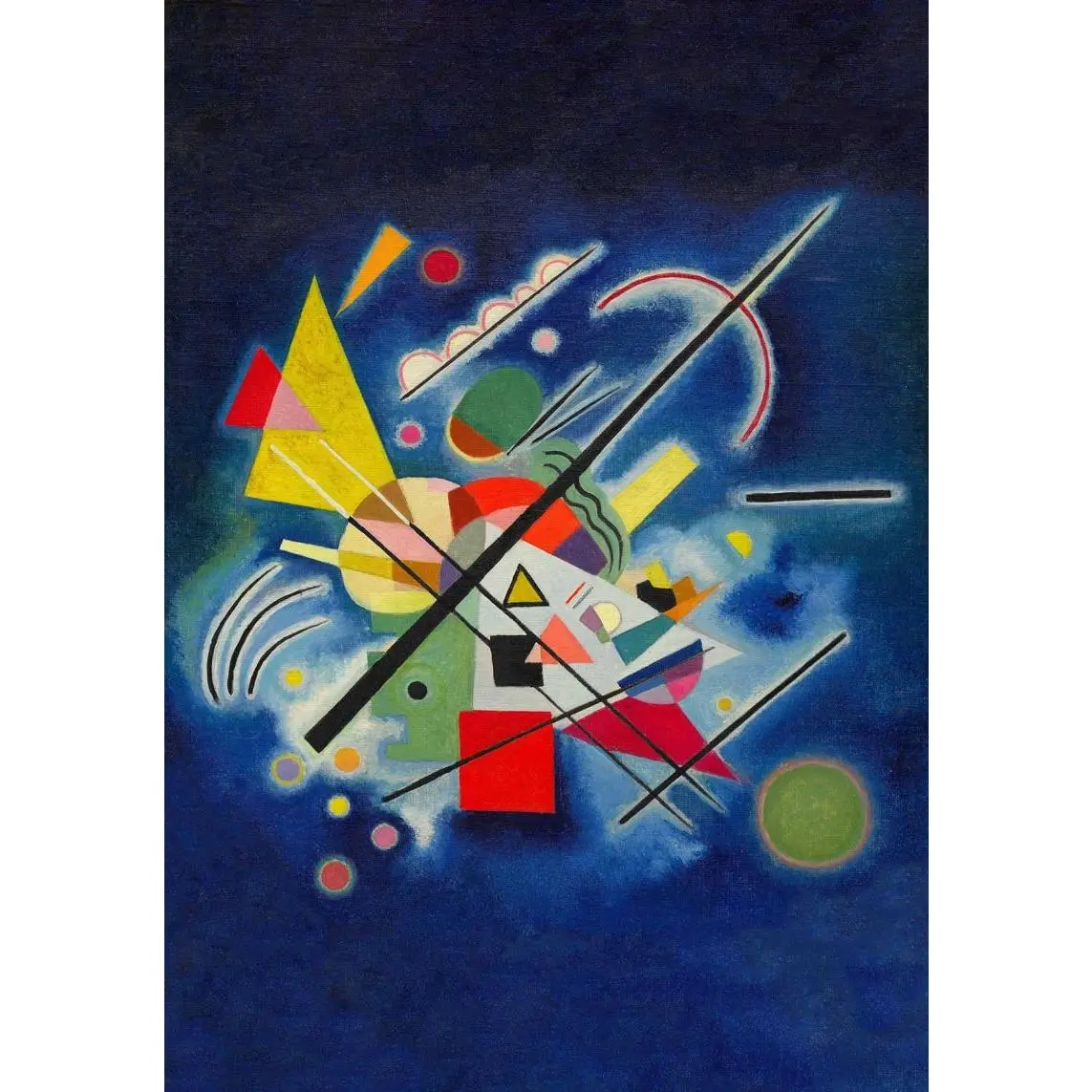 Blue Painting by Wassily Kandinsky Poster