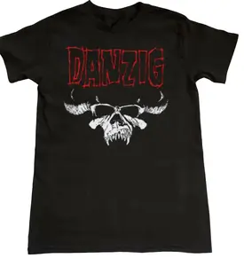 Samhain Danzig Vintage T-Shirt One Side Unisex Cotton Menswear Sport Top Tee Streetwear
