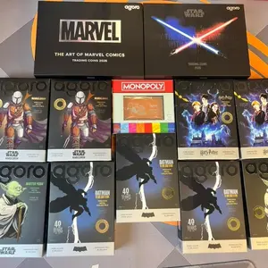 Agoro Mixer - (2) Harry Potter Blind Box , (2) Mandalorian Blind Box, (1) Get Out of Jail Free Coin, (1) Art of Star Wars, (2) Master Yoda Blind Box, (1) Art of Marvel Blind Box , (3) Dark Knight Returns Blind Box