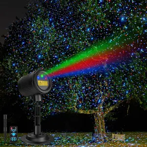 3 Color RGB Waterproof Laser Projector Lights for Outdoor Indoor Home Yard Garden Holiday Decoration