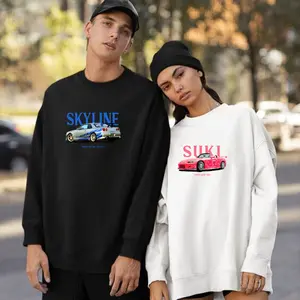 Skyline – Suki Couple Matching Embroidered Sweatshirt