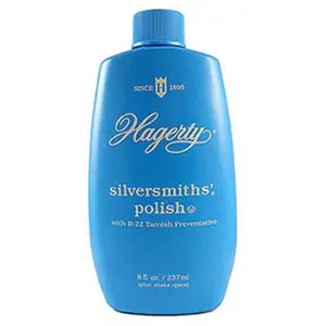 212 MAIN Hagerty 10080 8oz Silversmiths Polish, Lotion Form, Polishes Metal, Tarnish Lock, for Household Use