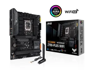 ASUS TUF Gaming Z790-Plus WiFi  LGA 1700(Intel14th & 13th & 12th Gen) ATX gaming motherboard(PCIe 5.0, DDR5,4xM.2 Slots,16+1 DrMOS,WiFi 6,Intel 2.5Gb LAN,front USB 3.2 Gen 2 Type-C,Thunderbolt 4(USB4), Aura RGB lighting)