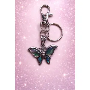 Bag Charm - Abalone Butterfly