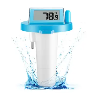 Pool Thermometer Floating Easy Read - IPX8 Waterproof Pool Temperature Thermometer for Swimming Pools, Hot Tubs, Ponds, Ice Baths
