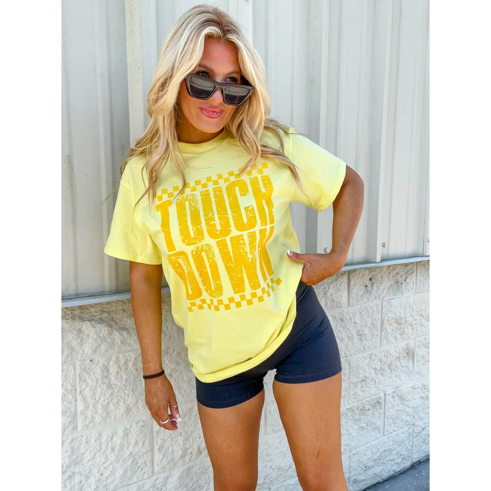Checkered Touch Down Graphic Tee C.O.C.