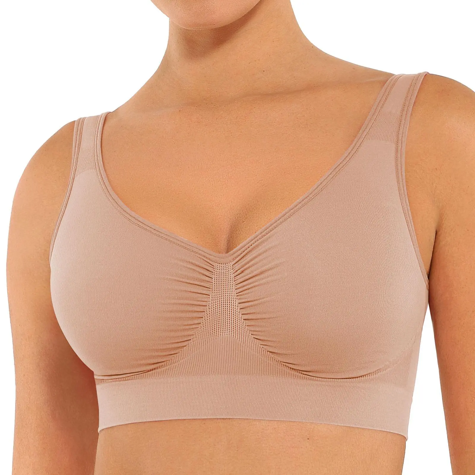 Dark Skin Wider strap unpadded bra