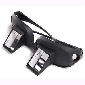 Lazy Glasses Bed Prism Glasses Spectacles Horizontal High Definition Glasses Prism Periscope Lie Down Eyeglasses for Reading and Watch TV in Bed Unisex Perfect Birthday Present For Friends Funny Gift  Fashion Glass  Graduation Gitfs Glass Accessories