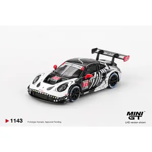 Mini GT Porsche 911 GT3 R #77 AO Racing 2025 IMSA Petit Le Mans, 1:64 Scale, Diecast Model Car