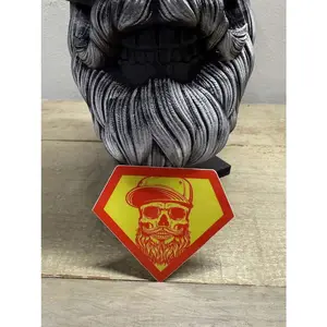 Super Beard Man Sticker 3 inches