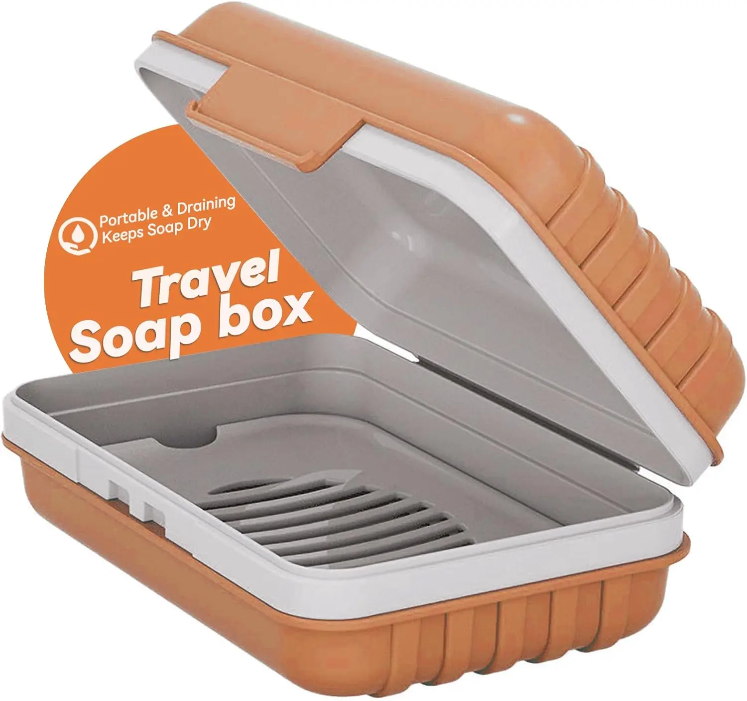Travel Soap Dish with Lid - Draining Soap Bar Holder- Portable Soap Case for Traveling, Camping, Outdoor, Gym, Bathroom,Travel Essentials