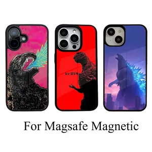 Monster G-Godzillaes Magsafe Phone Cases For iPhone 17 Promax Pro Air 16 Plus 15 14 13 12 11 Magnetic Wireless Charging Shockproof Protective Cover