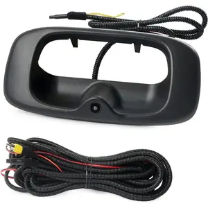 Tailgate Handle Backup Camera Compatible with 1999-2006 Chevy Silverado GMC Sierra 1500 2500 3500 HD Waterproof Reversing Rear View Back Up Camera, Tailgate Handle Backup Kit Replaces# 15228541