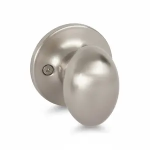Somerset Dummy Door Knob, Satin Nickel