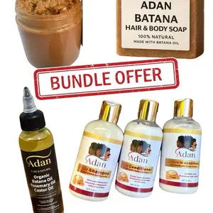 Adan hair growth super bundle (4 oz raw Batana oil )
