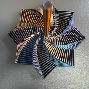 3D Printed Expandable Fidget Sensory Star - Blue & Orange, Unique Design, Stress Relief Collectors' Toy, Ideal Gift for Go UF! GO GATORS! Enthusiasts