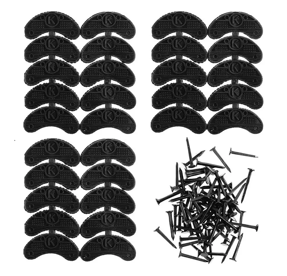 Heel Plates 30 PCS Rubber Shoe Heel Taps Repair Pads with Nails for Boots & Shoes Footwear Insoles Walking, Bedroom, Bathroom, Leather, Flat, Ballroom