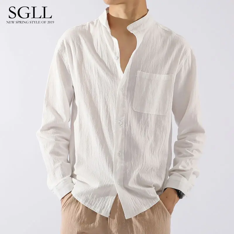 White (cotton long sleeved shirt)