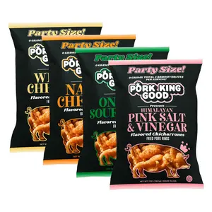 Pork King Good 7oz Pork Rind Party Pack (4 Bag Variety Pack)