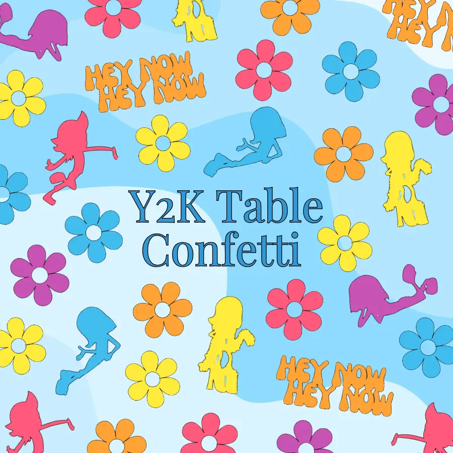 Y2k Table Confetti