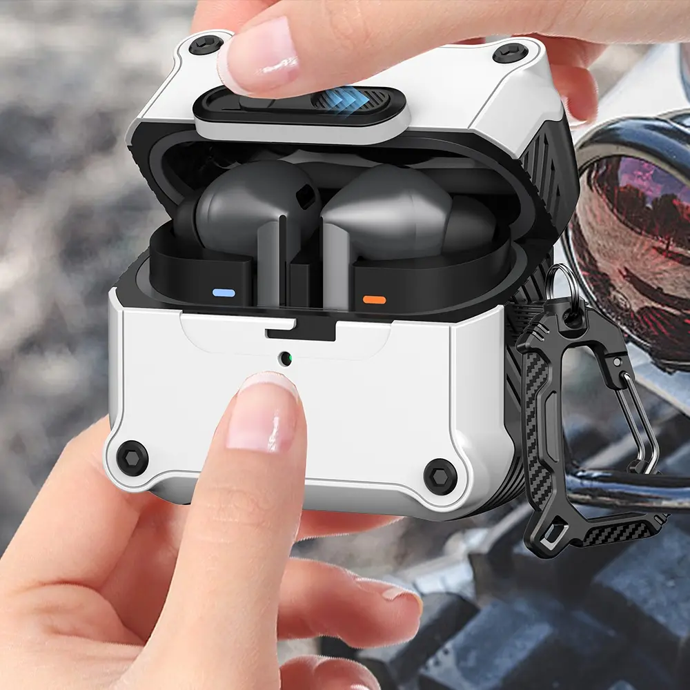 Automatic Security Lock Cover for Samsung Galaxy Buds 3 Pro Pro Case Shockproof Headphone Wireless Charging Box Coque Earphone Protective Cover Headphone Accessories