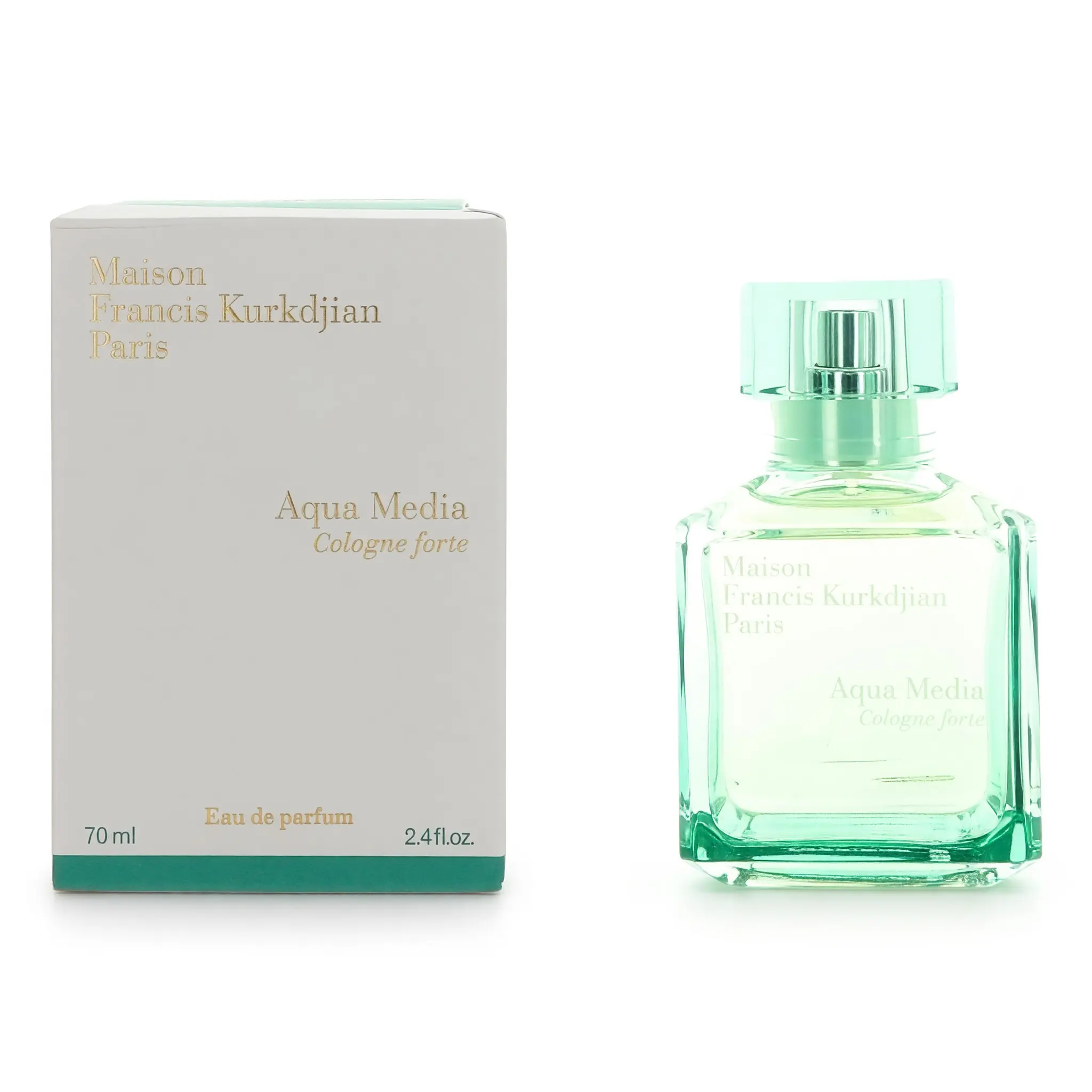 Aqua Media Cologne Forte, Fresh Unisex Aqua Fragrance with Matcha Tea, Verbena & Fennel, 2.4 oz EDP Spray, Aqua Unisex Fragrance, Bottled Perfume Unisex Fragrance