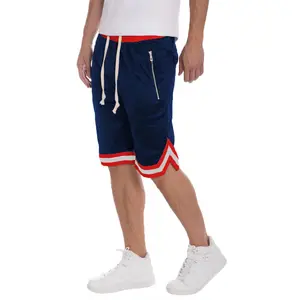 WEIV BLANK MESH SHORTS (NAVY/RED)