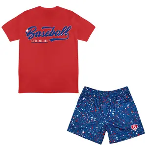 Baseball Lifestyle 101 Splatter Youth USA Tee & Short