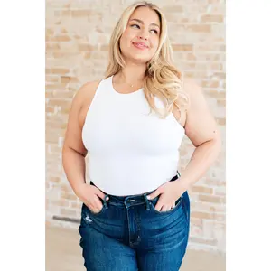 Cream of the Crop Rib Knit Tank Top in White