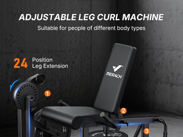 Merach Leg Extension & Hamstring Curl Machine, 700LB Adjustable Leg Curl Machine, Seated Leg Extension and Lying Curl Machine for Home Gym, Leg Workout Equipment with 24-Position Adjustment, TikTokShopBlackFriday Merach Leg Extension & Hamstring Curl Machine, 700LB Adjustable Leg Curl Machine, Seated Leg Extension and Lying Curl Machine for Home Gym, Leg Workout Equipment with 24-Position Adjustment, TikTokShopBlackFriday