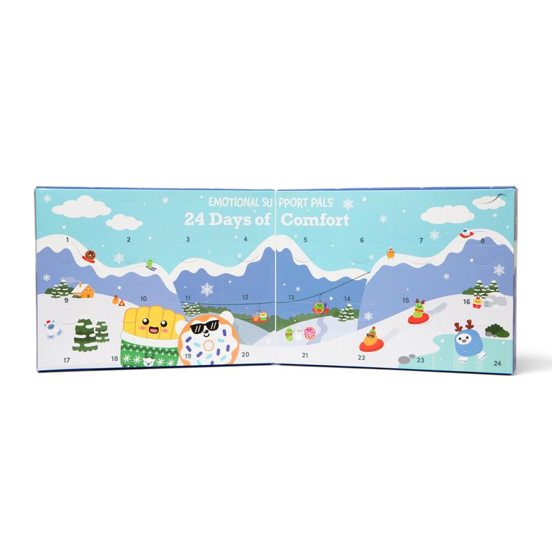 Emotional Support Advent Calendar by Relatable – Includes Mini Plush Toys and Ornaments, Fun Holiday Gift and Stocking Stuffer for Loved Ones of All Ages, 24 Surprises in Countdown Calendar