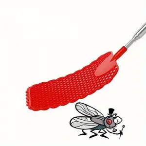5pcs Retractable Fly Swatters, With Extended Handles, Durable Retractable Handles, Fly Swatter Heavy Duty Set, For Home, Classroom And Office, 5 Colors
