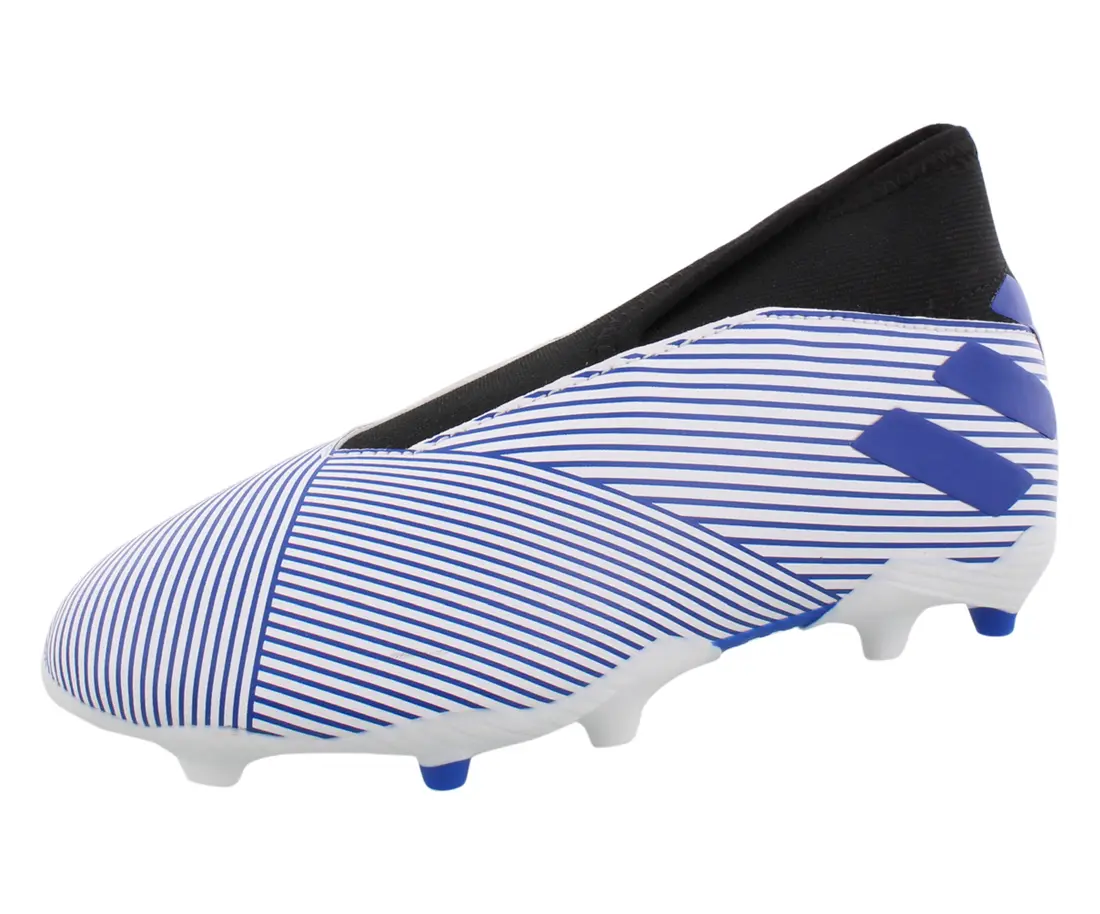 Adidas Kids' Nemeziz 19.3 LL FG Soccer Cleats - Laceless Firm Ground Footwear for Youth with a Clean Striking Surface