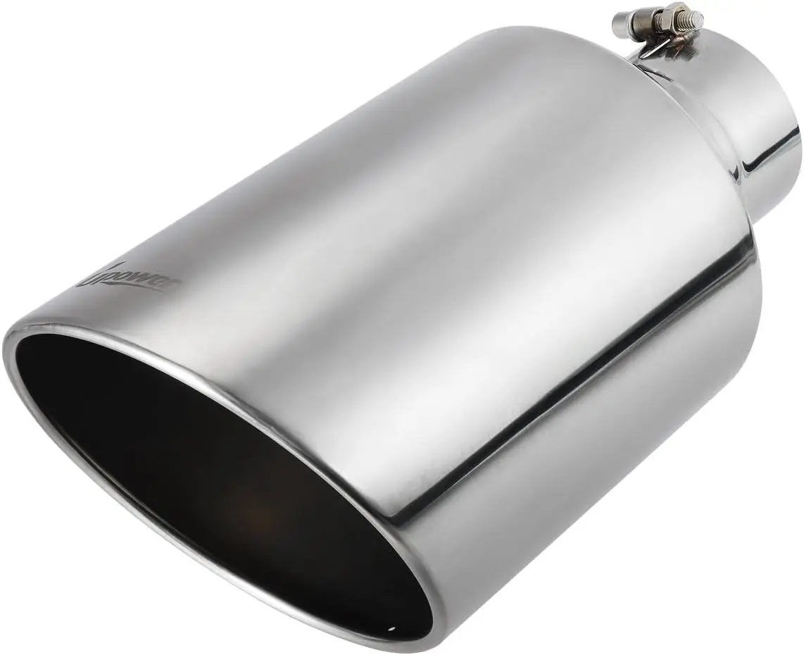 Upower 4 inch Inlet Exhaust Tip Stainless Steel Bolt-On